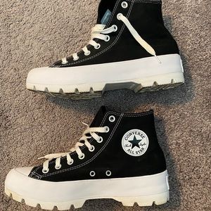 Women’s Black Converse All Star Hi Lugged Sneakers